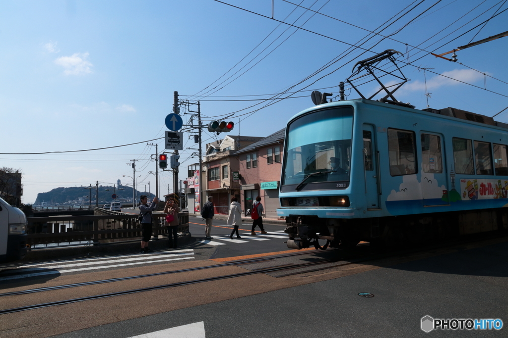 江の島の見える橋