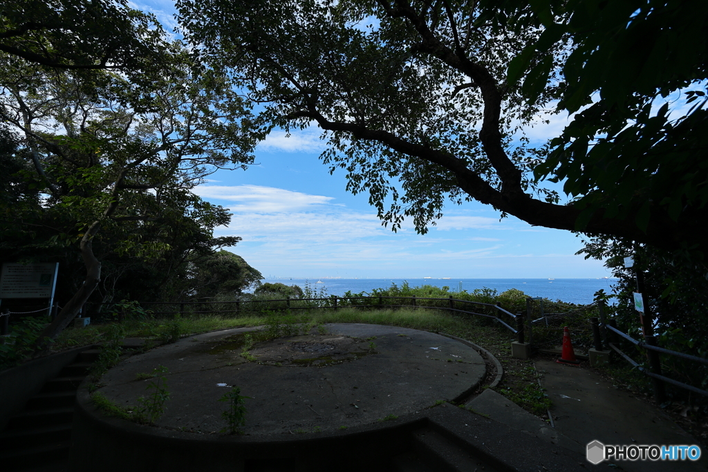 無人島一人旅　⑦砲台跡から見えた海