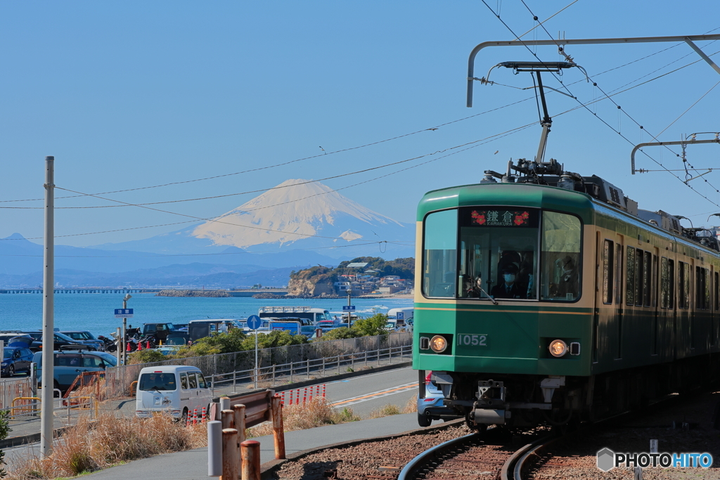 富士山と江ノ電