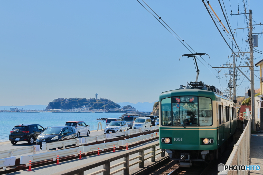 江ノ島と江ノ電