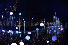 夜のシャボン玉