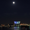 満月の横浜港夜景