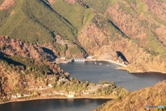 奥多摩湖と小河内ダム