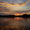 ガラマ川の夕焼け