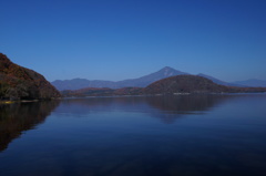 朝の猪苗代湖
