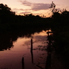 ガラマ川の夕焼け