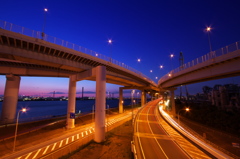 黄昏の葛西JCT