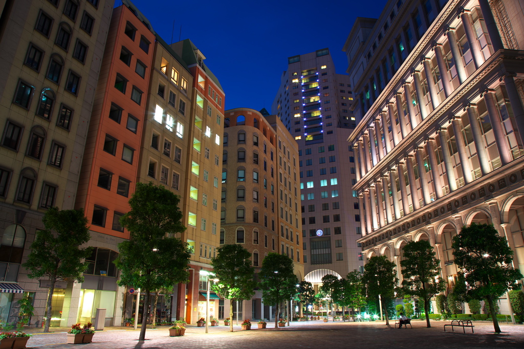 黄昏のイタリア街