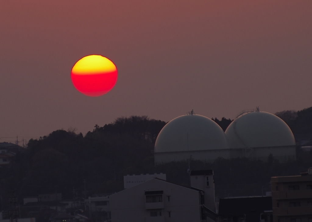 夕日