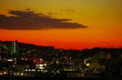 わが町の夕景