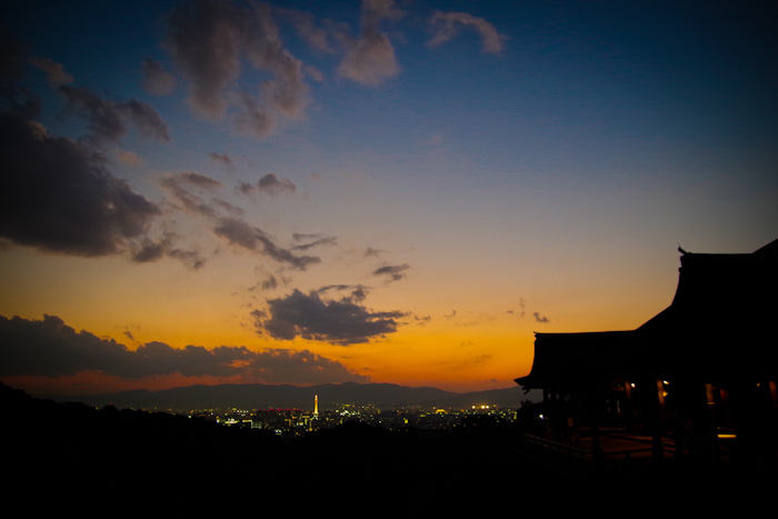 清水寺で