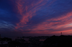 朝の雲