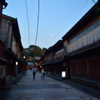 東茶屋街の夕暮れ