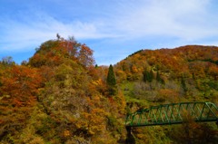 帰り道の細い鉄橋