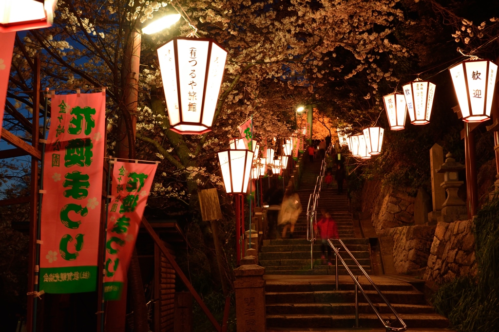 花換祭りー階段