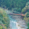 トロッコ電車と保津峡