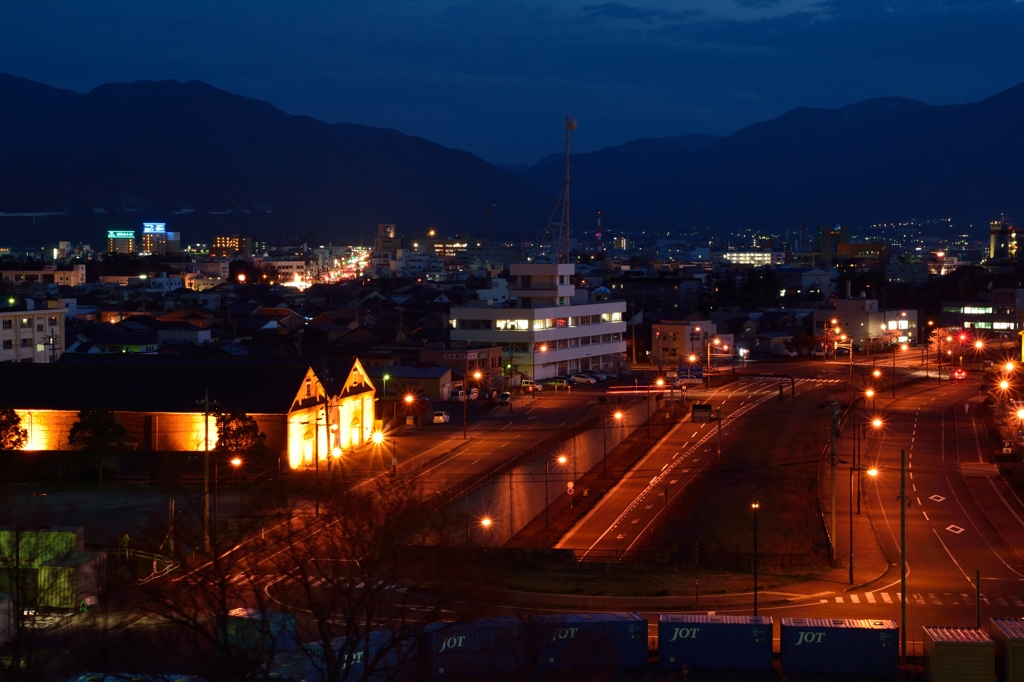 赤レンガ倉庫と夜景