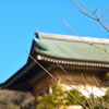 冬の晴れ間と三門と