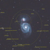 銀河アノテーション NGC5194, NGC5195 (M51)