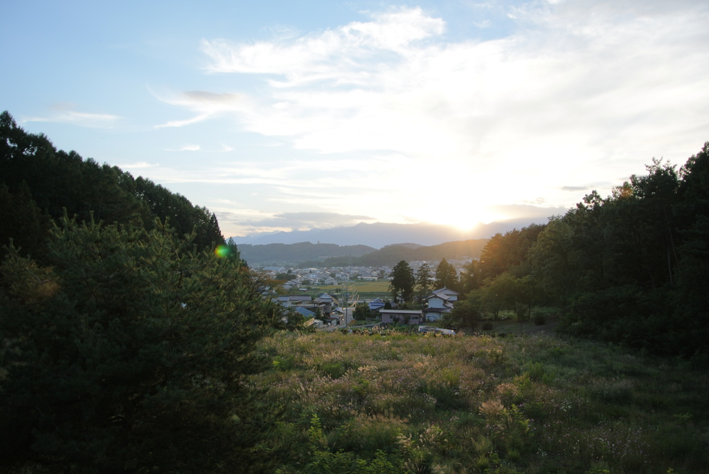 地元の小さい集落上