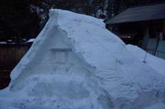 雪の合掌造り