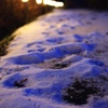 雪積もる帰り道