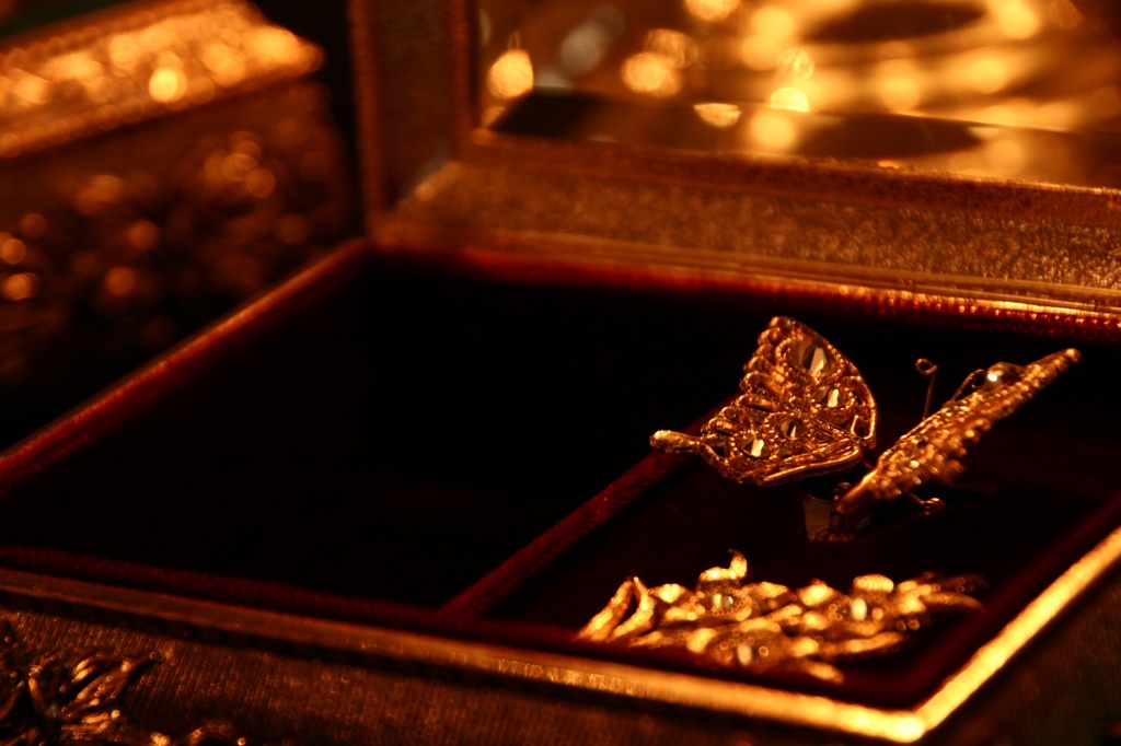 金色の蝶々