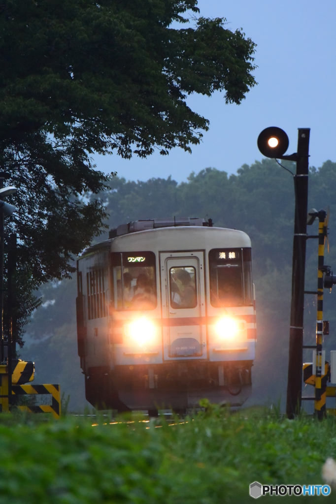 雨の夕列車