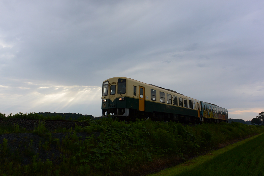 雲間からの光芒