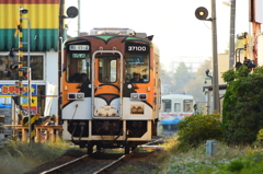 列車交換後