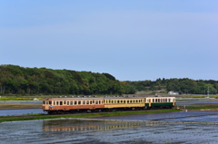 DC3連水田地帯を行く