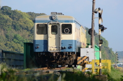 高田の鉄橋を行く