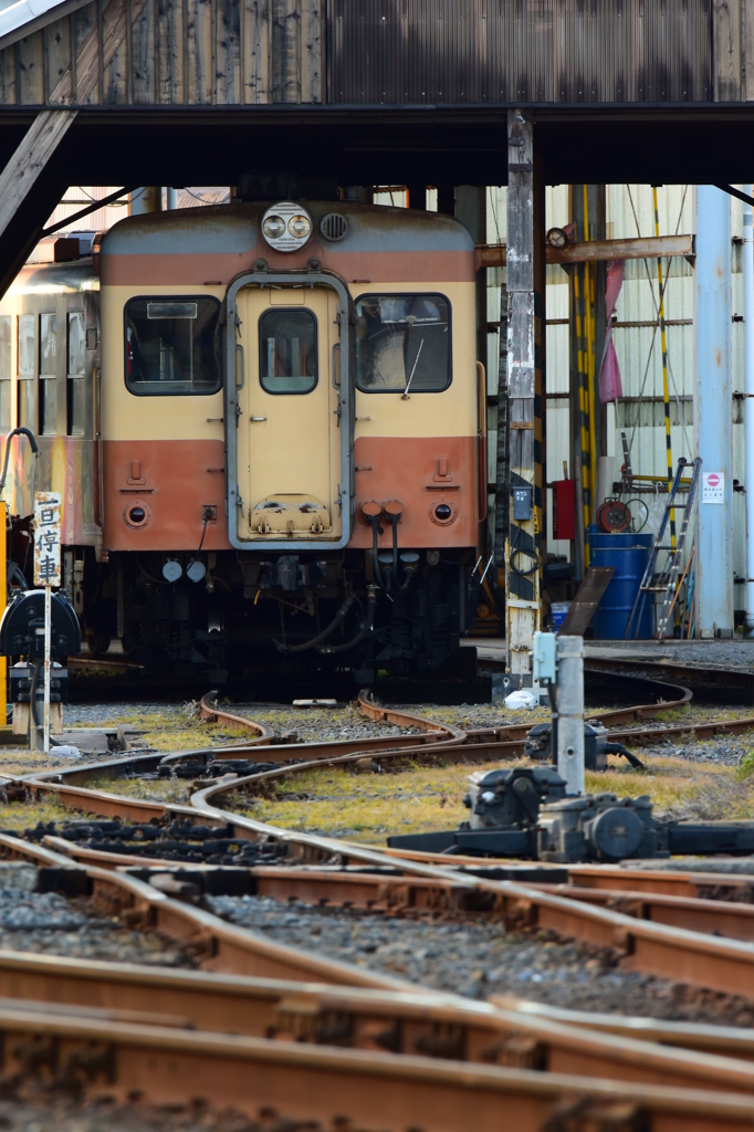 車庫に佇む