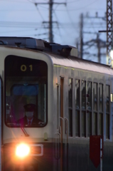 黄昏の発車