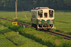 夕方の通学列車