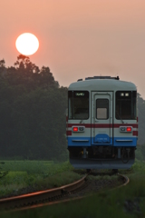 最後の夕日