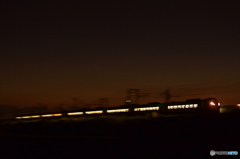夕暮れを走る