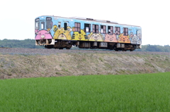 アニマル築堤の上