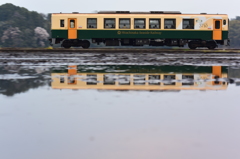 夕方の列車