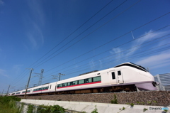 秋空の下