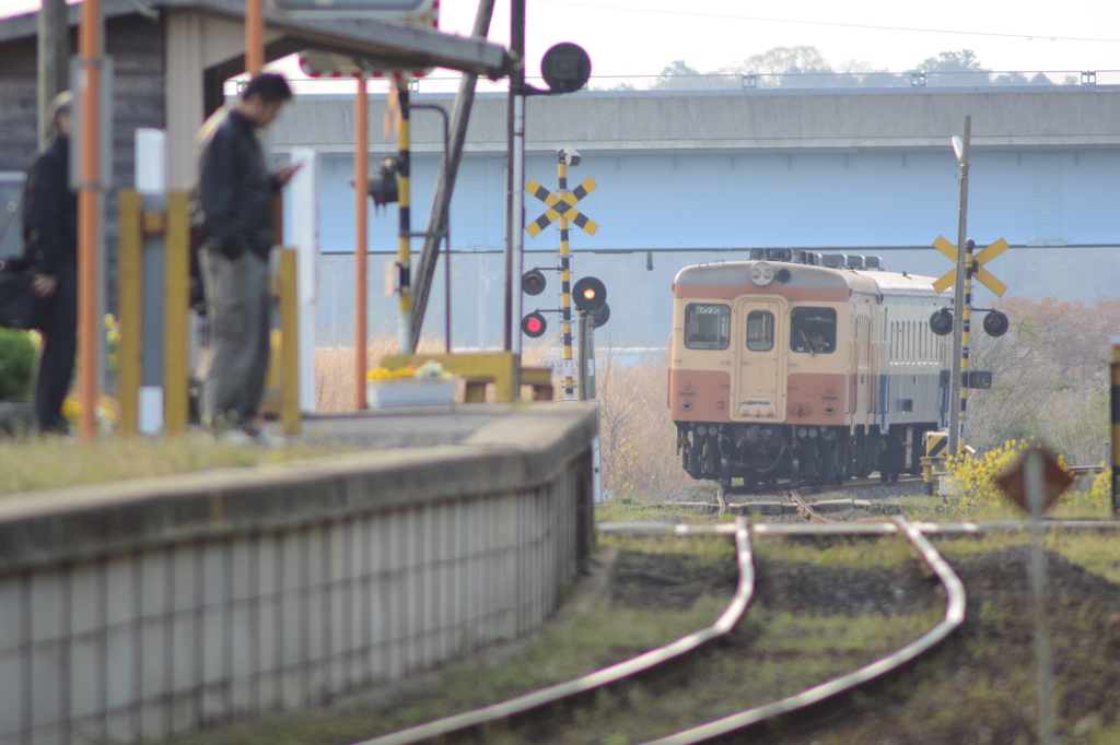 間もなく到着します