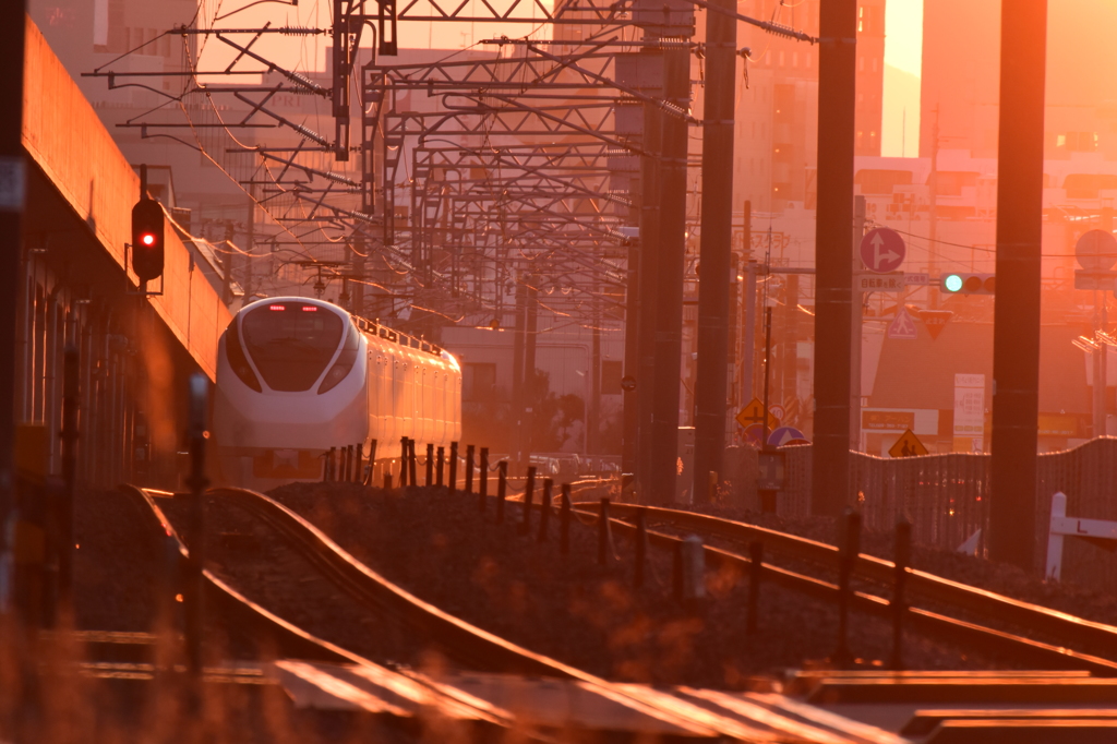 夕暮れの街