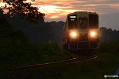 雨上がりの夕景