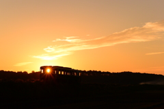 朝日をつかまえた