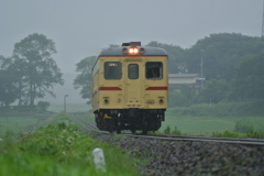 霧雨の中
