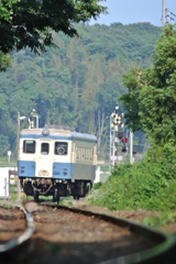 カーブを進むキハ222