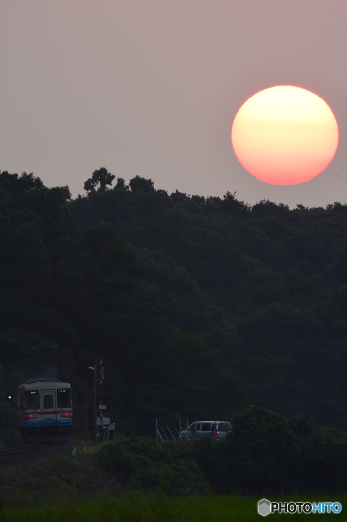 沈む夕日