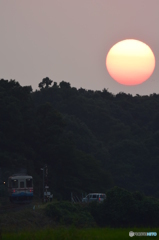 沈む夕日