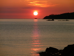 夕日