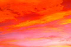 妖しい夕焼け